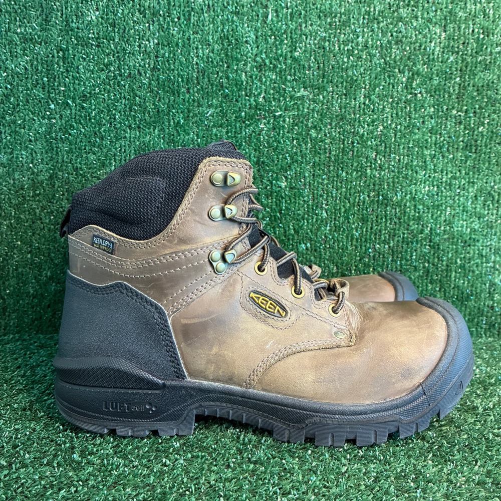 Keen Utility Independence Waterproof American Built Work Boot Brown Mens Size 9D